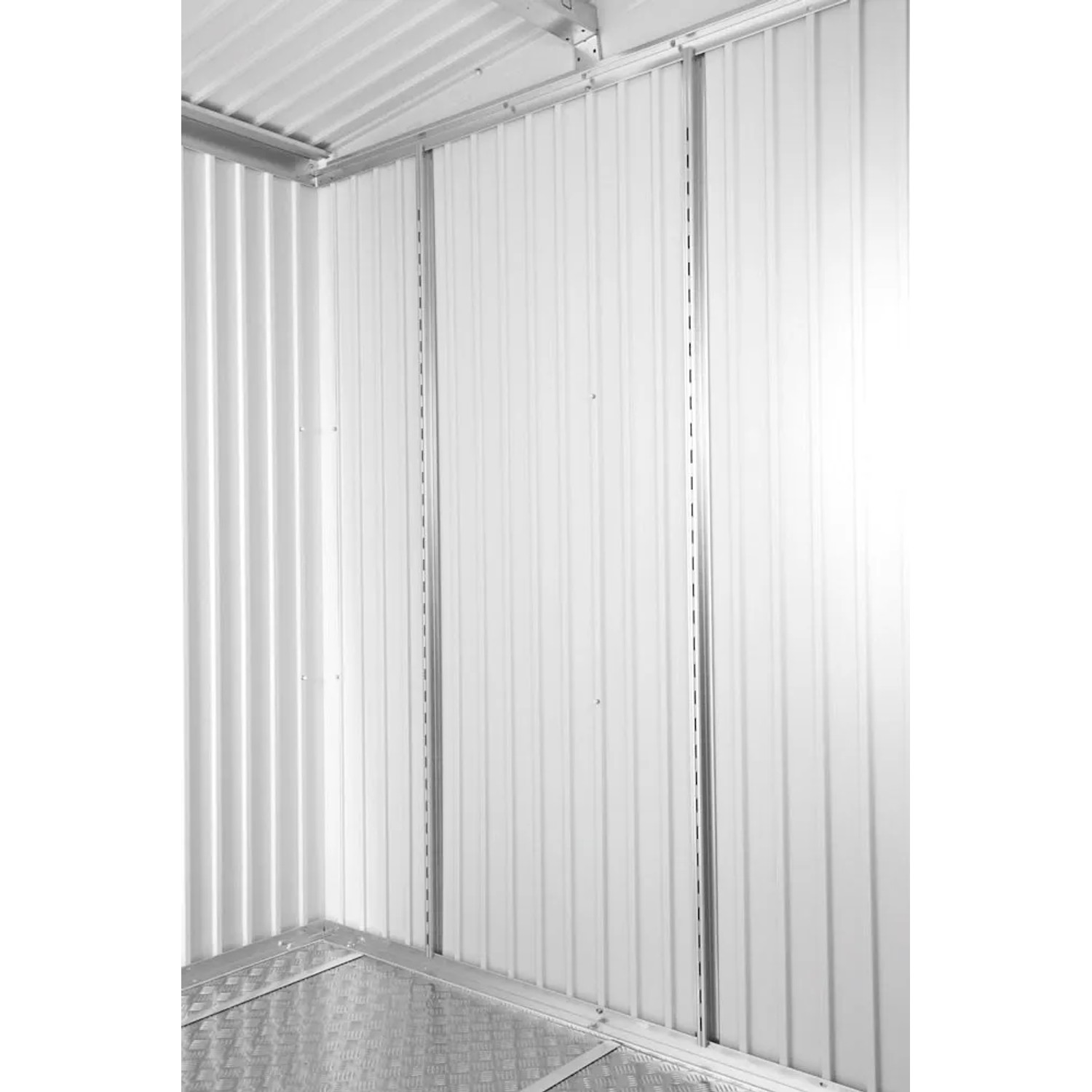 Biohort Regalsteher für AvantGarde Gerätehaus, 2er-Pack. Regalhalter aus Metall zur Montage im Gartenhaus.