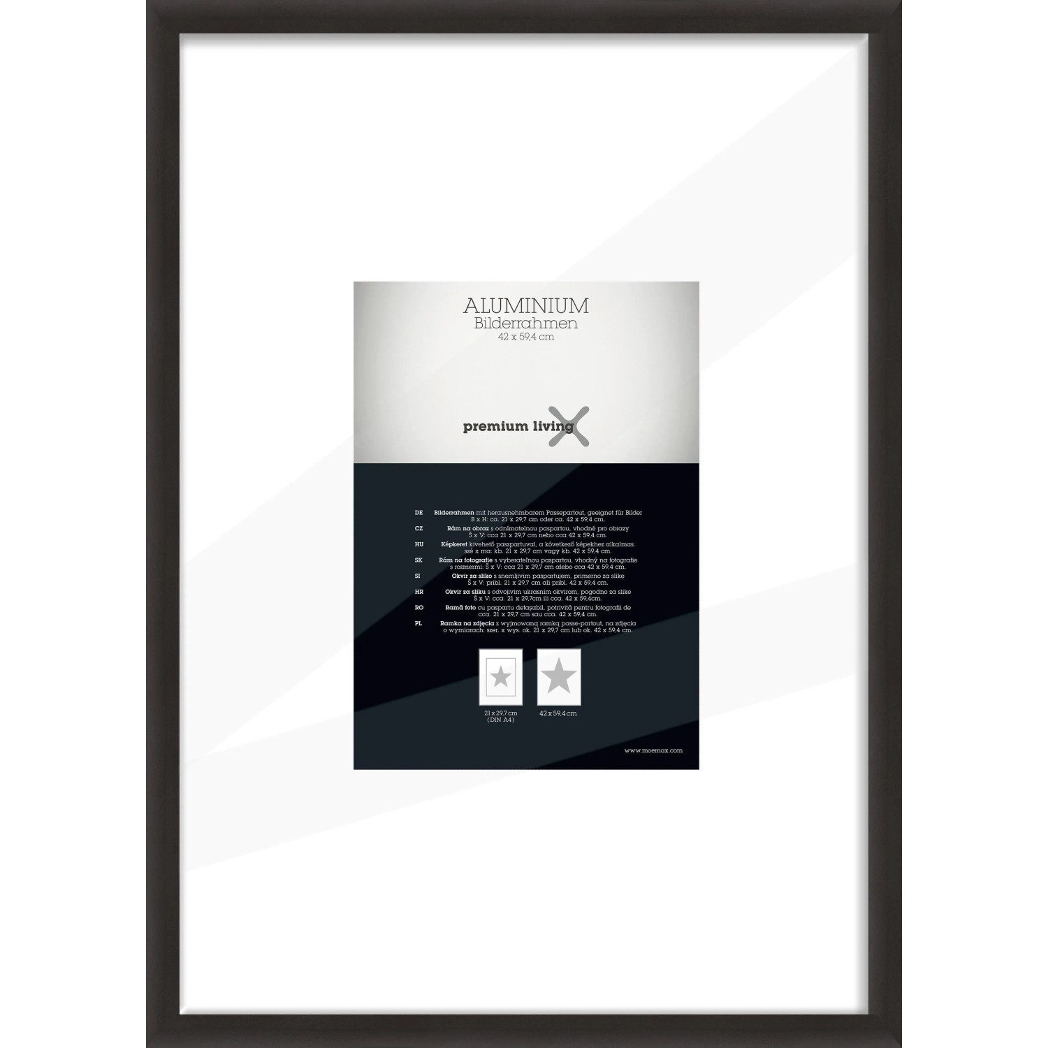 Premium Living Bilderrahmen Aluminium ca. 42/59,4cm