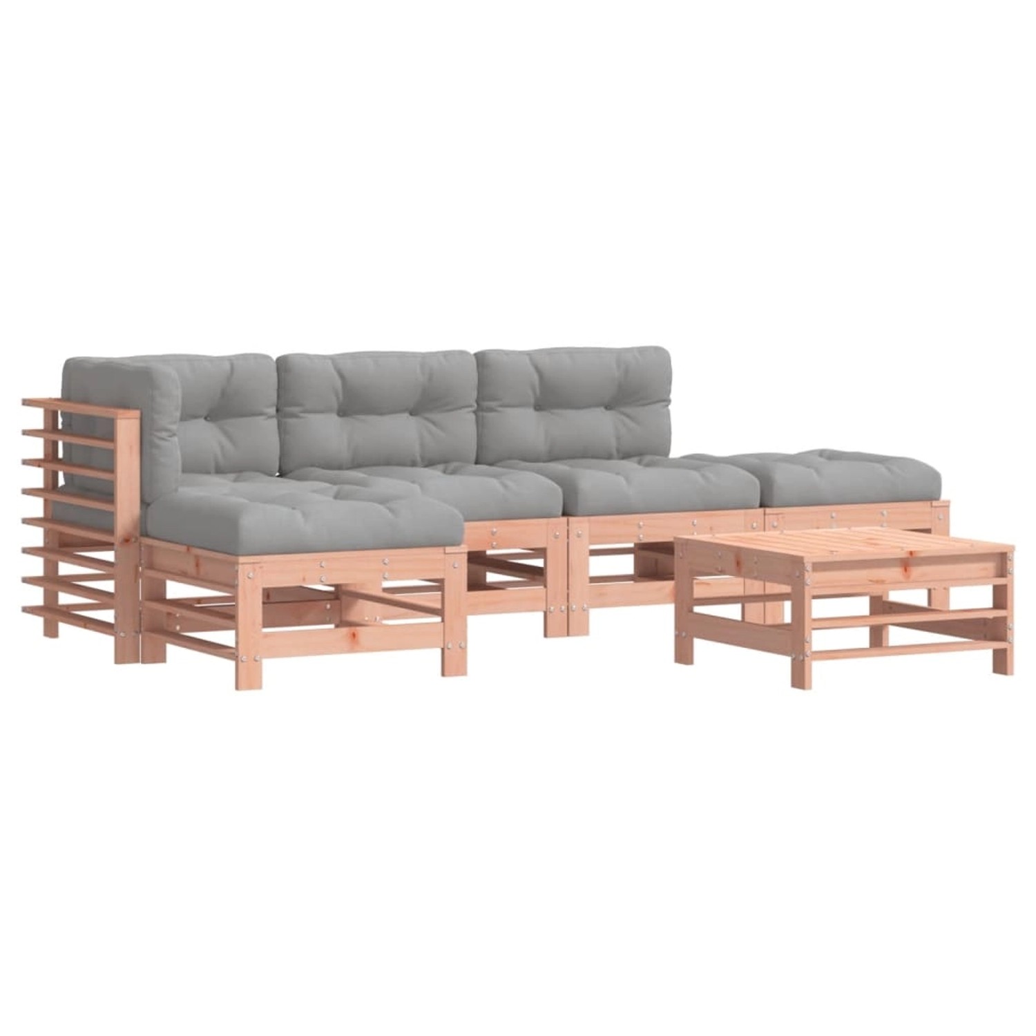 vidaXL 6-tlg Garten-Lounge-Set mit Kissen Massivholz Douglasie Modell 3 günstig online kaufen