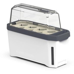 Gusta Garden Anzuchtsgefäß Harry Herbs, 5L, weiß, mit transparenter Haube und Wasserstandsanzeige.