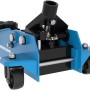 Blauer Güde Rangierwagenheber GRH 3/470, 3 t Hubkraft, mit Rollen für Werkstatt und Garage.
