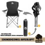 BigDean 2er Set Campingstuhl Extra Hohe Lehne bis 150kg Belastbar Faltstuhl Anglersessel Klappstuhl Klappsessel Campingstuhl Faltbar Angelstuhl_6
