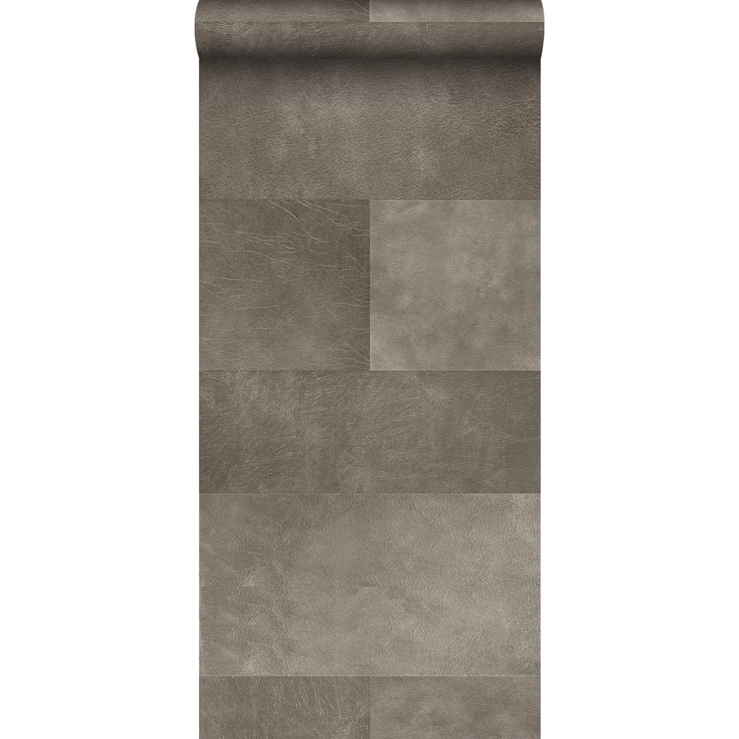 Origin Wallcoverings XXL-Vliestapete Fliesenmuster mit Lederoptik Grau 50 x günstig online kaufen