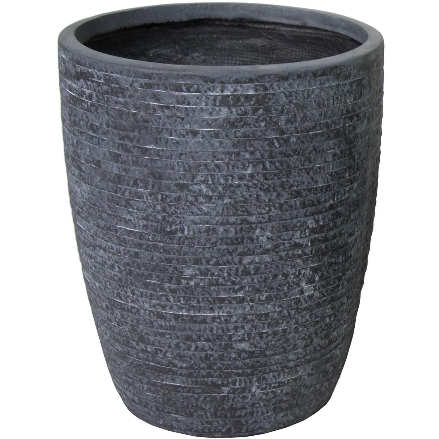 M Collections groer Pflanztopf Egg Pot  50 cm 56 cm hoch Graphit kaufen  bei OBI