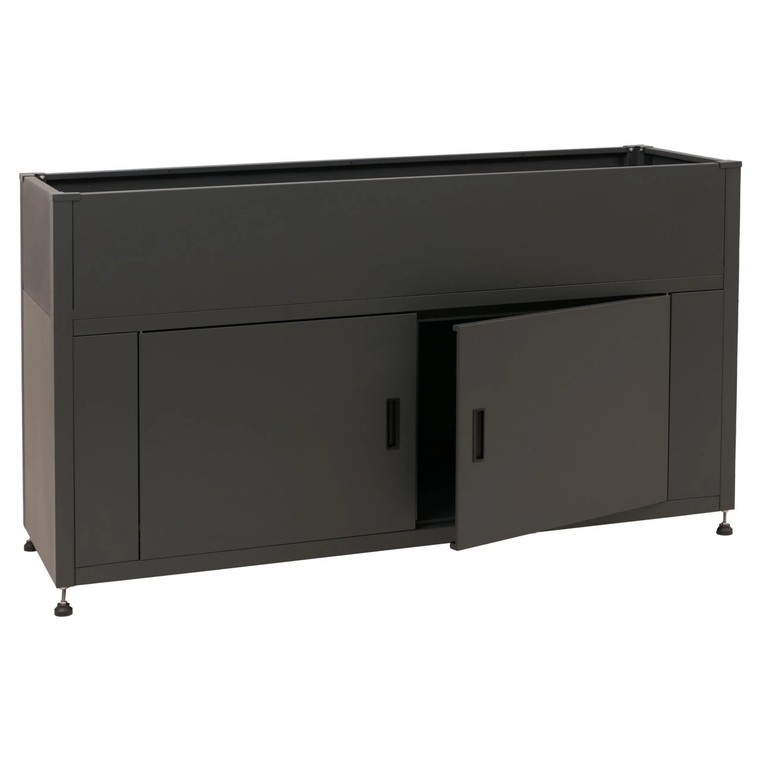 MCW Hochbeet O85 Metall 47kg 91x161x51cm Anthrazit