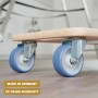 Wagner Transporthilfe mit Multiplex-Platte und blauen Rollen. Tragkraft 250 kg.