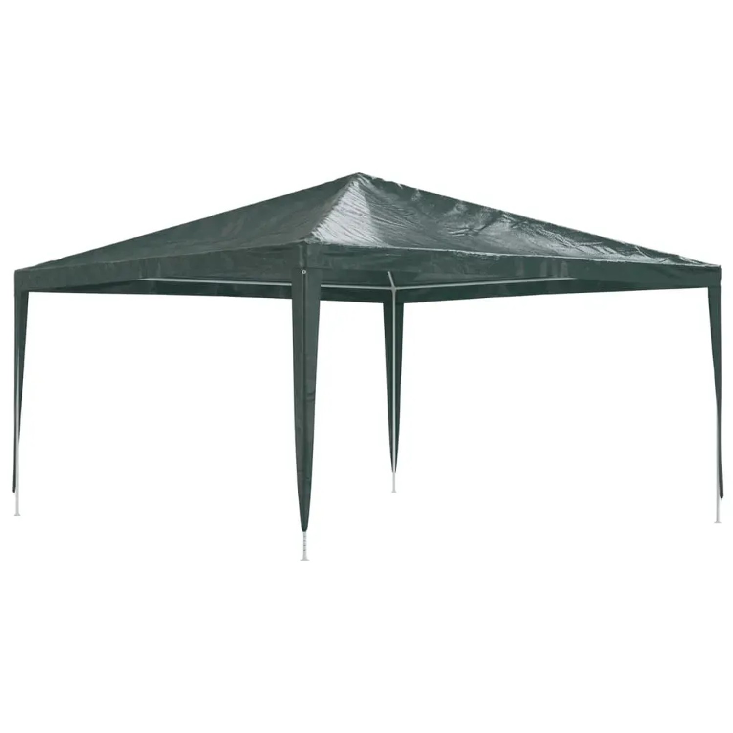 Grünes vidaXL Partyzelt, 4x4 m, ideal für Gartenpartys und als Sonnenschutz.