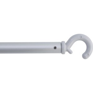 Beetex Zugstange (2 m) für Seilspann-Sonnensegel, Alu-Rohr mit Kunststoffhaken.