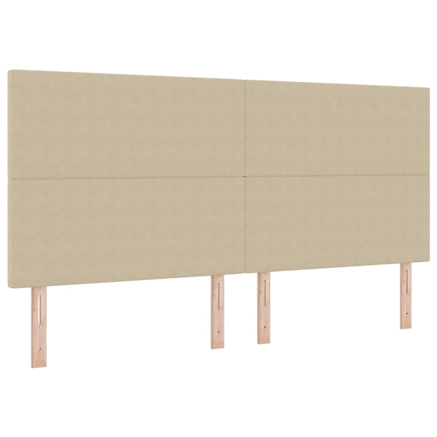 vidaXL LED Kopfteil mit LED-Streifenleuchten Grau-Grün 200 cm Stoff 3338341 günstig online kaufen