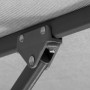 Detailaufnahme: Silbergrauer Schneider Marktschirm, Kurbelmechanik, Gestell.