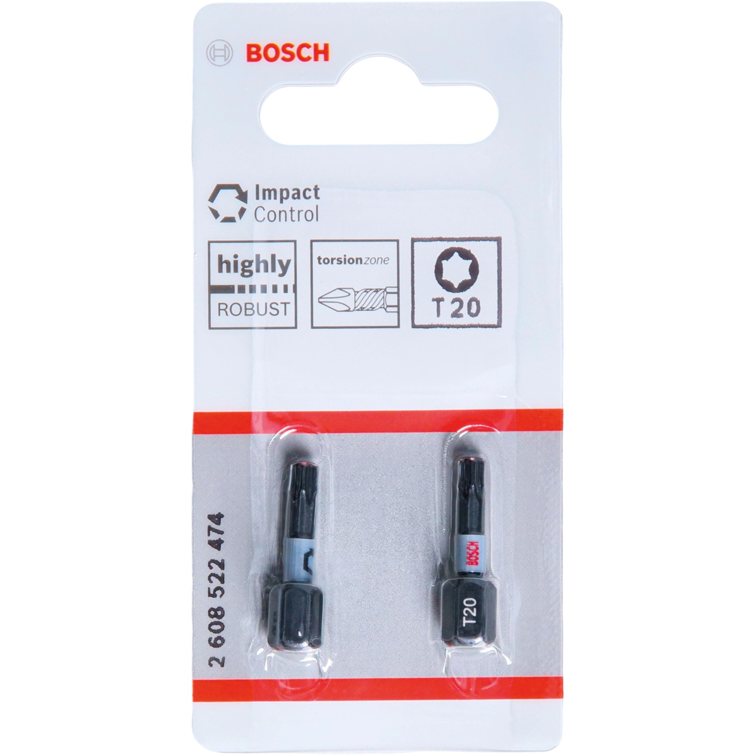 Bosch T20-Schrauberbits Impact Control 2-teilig günstig online kaufen