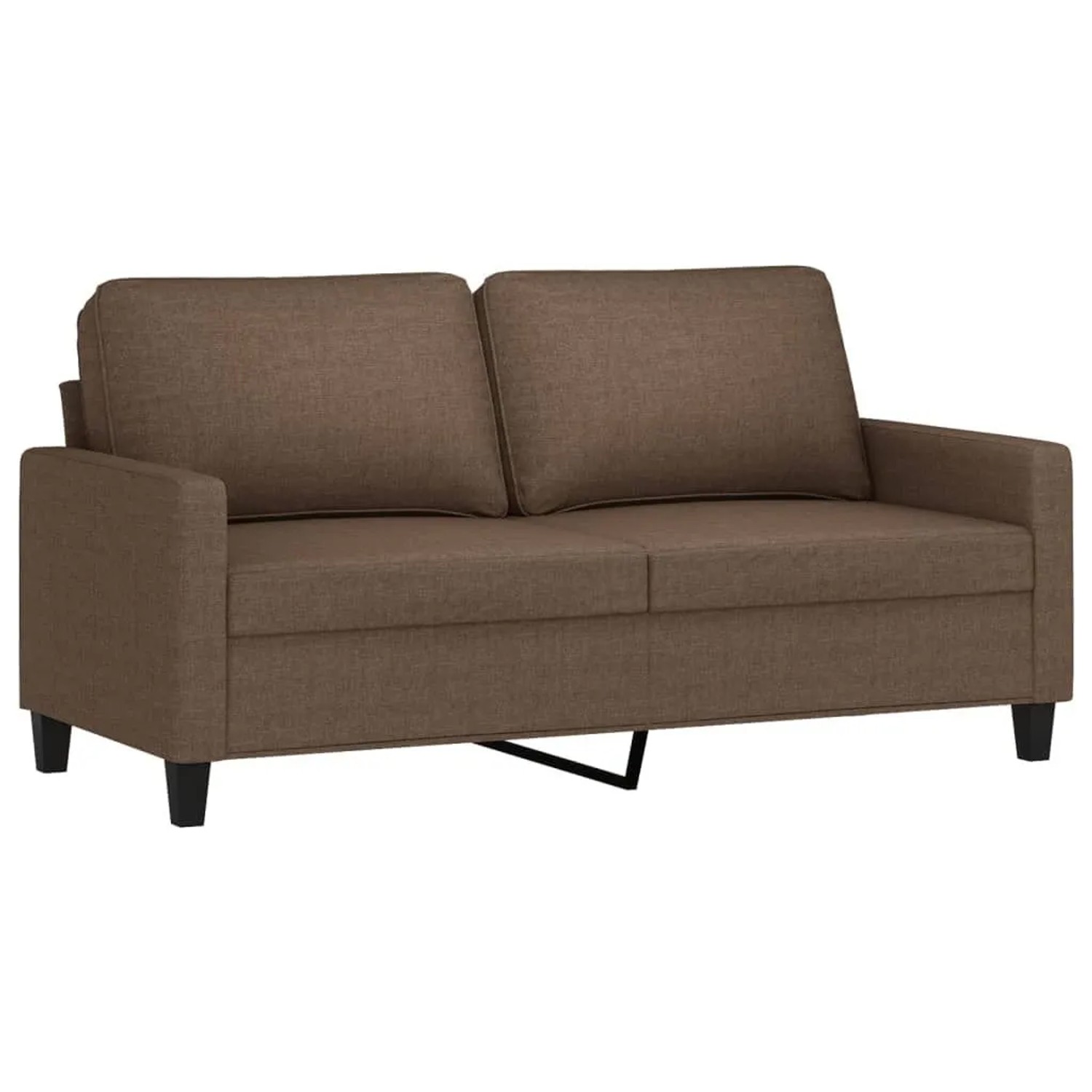 vidaXL 2-Sitzer-Sofa Braun 140 cm Stoff 359166 günstig online kaufen