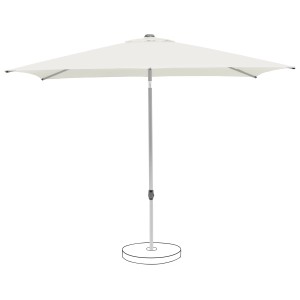 Suncomfort Marktschirm in Sand mit Handöffner. Sonnenschirm für Garten, Balkon oder Terrasse.