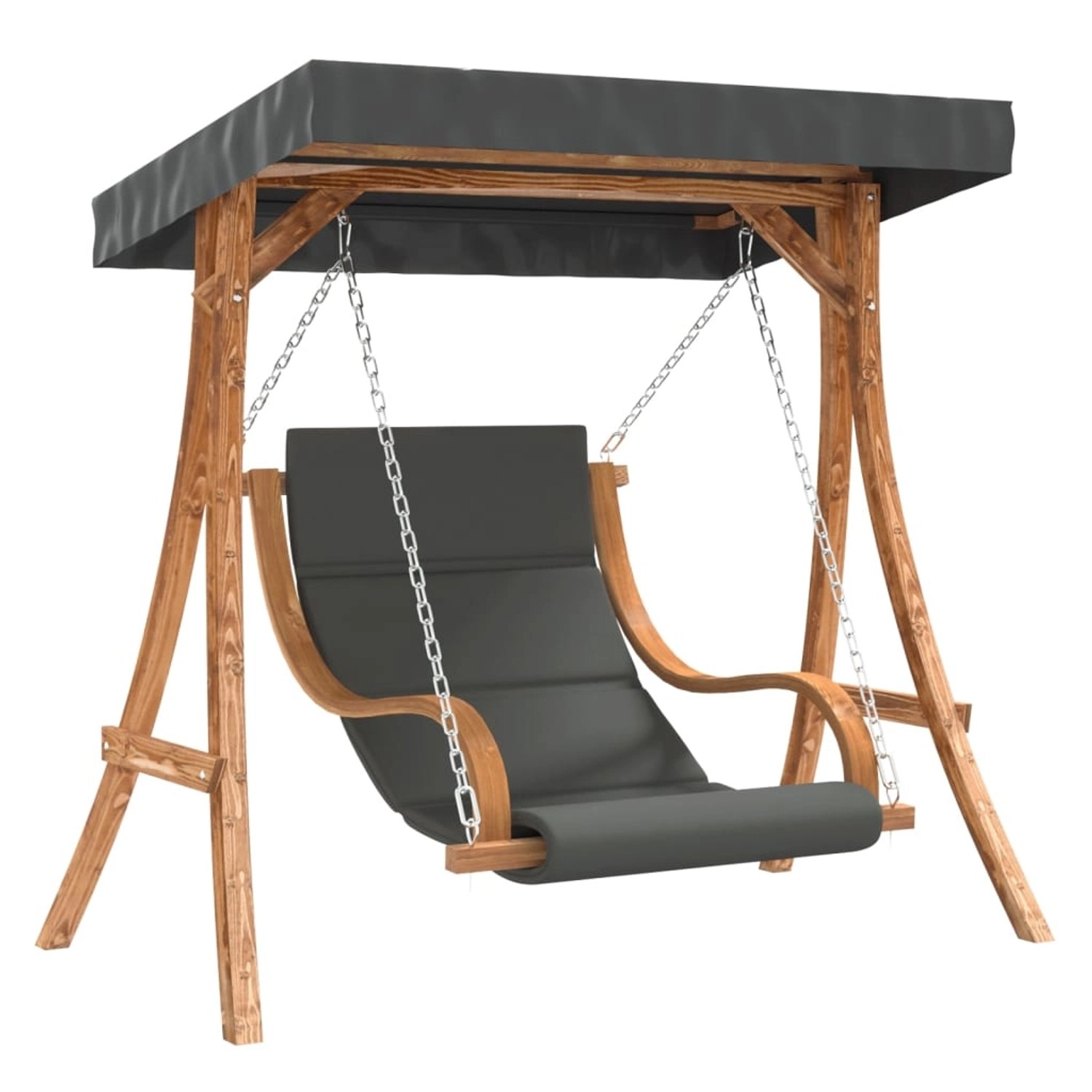 vidaXL Hollywoodschaukel mit Auflage und Dach Massivholz Fichte 3200630 günstig online kaufen