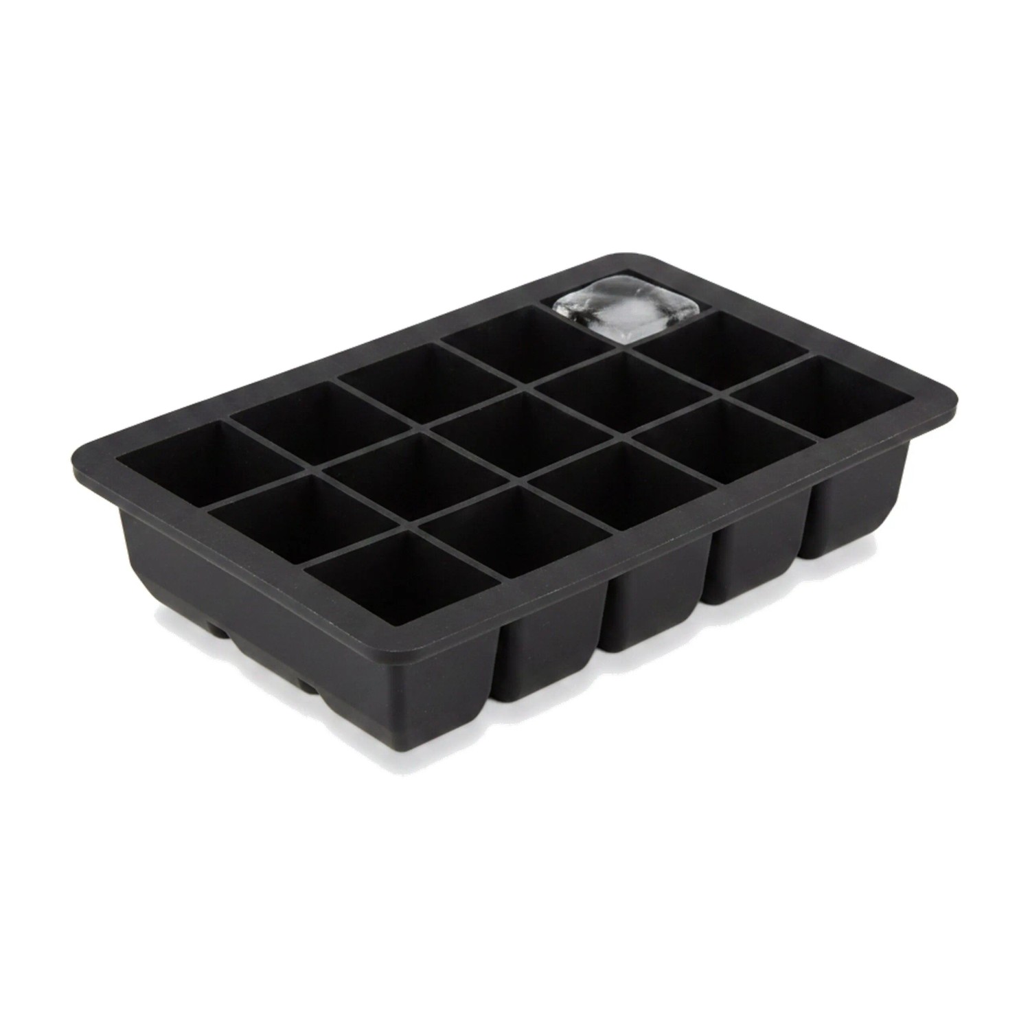 Relaxdays Eiswürfelform Silikon Spülmaschinenfest 3 cm x 15 cm x 9,5 cm 100 g