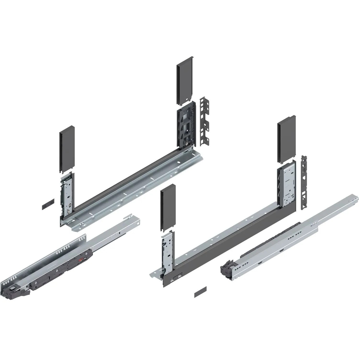 Blum Schubladensystem Legrabox free Höhe C Tip-On Vollauszug 550 mm 40 kg Oriongrau