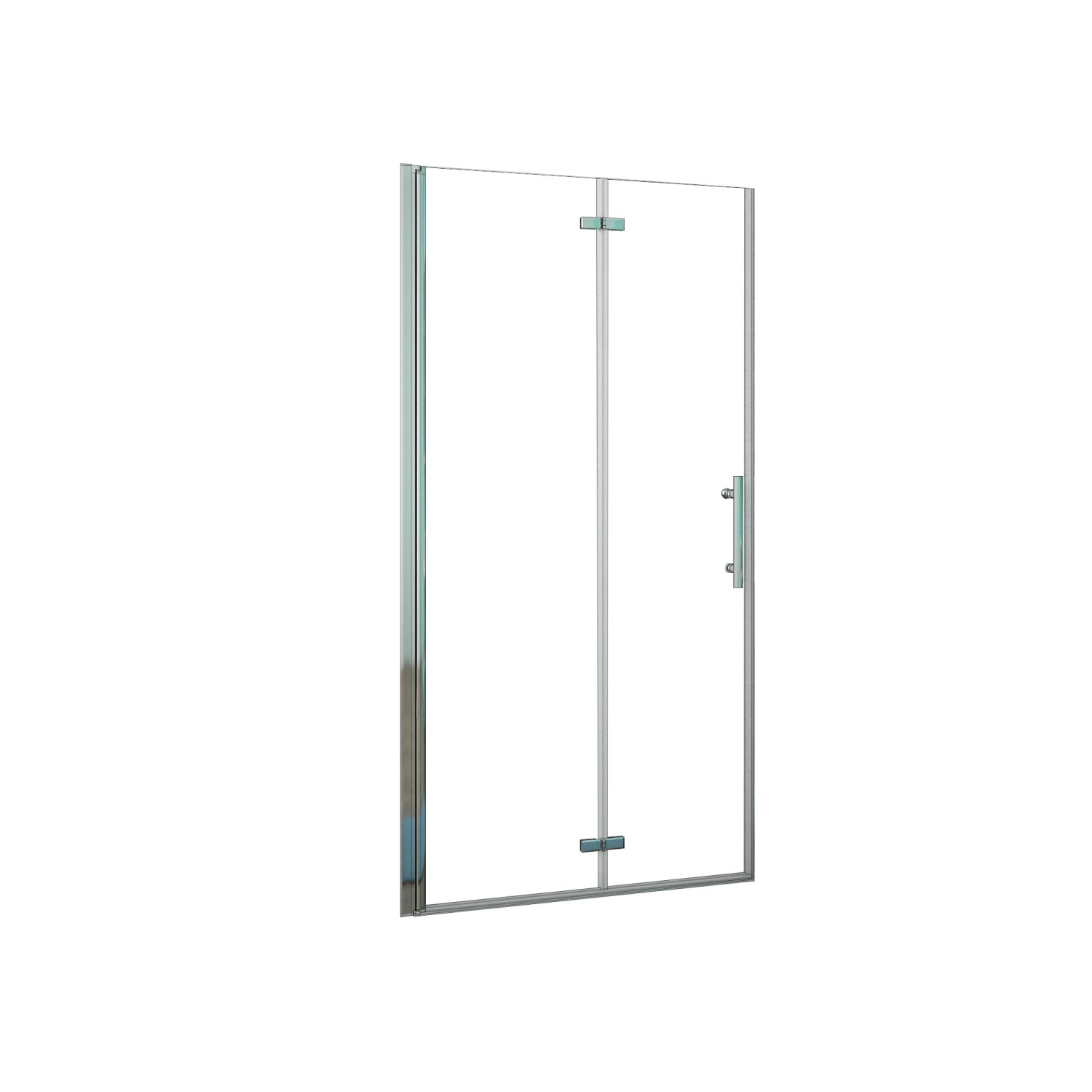 AICA 76x195cm 6mm Nano ESG Glas Falttür Drehtür Walk in Duschwand Duschabtr günstig online kaufen