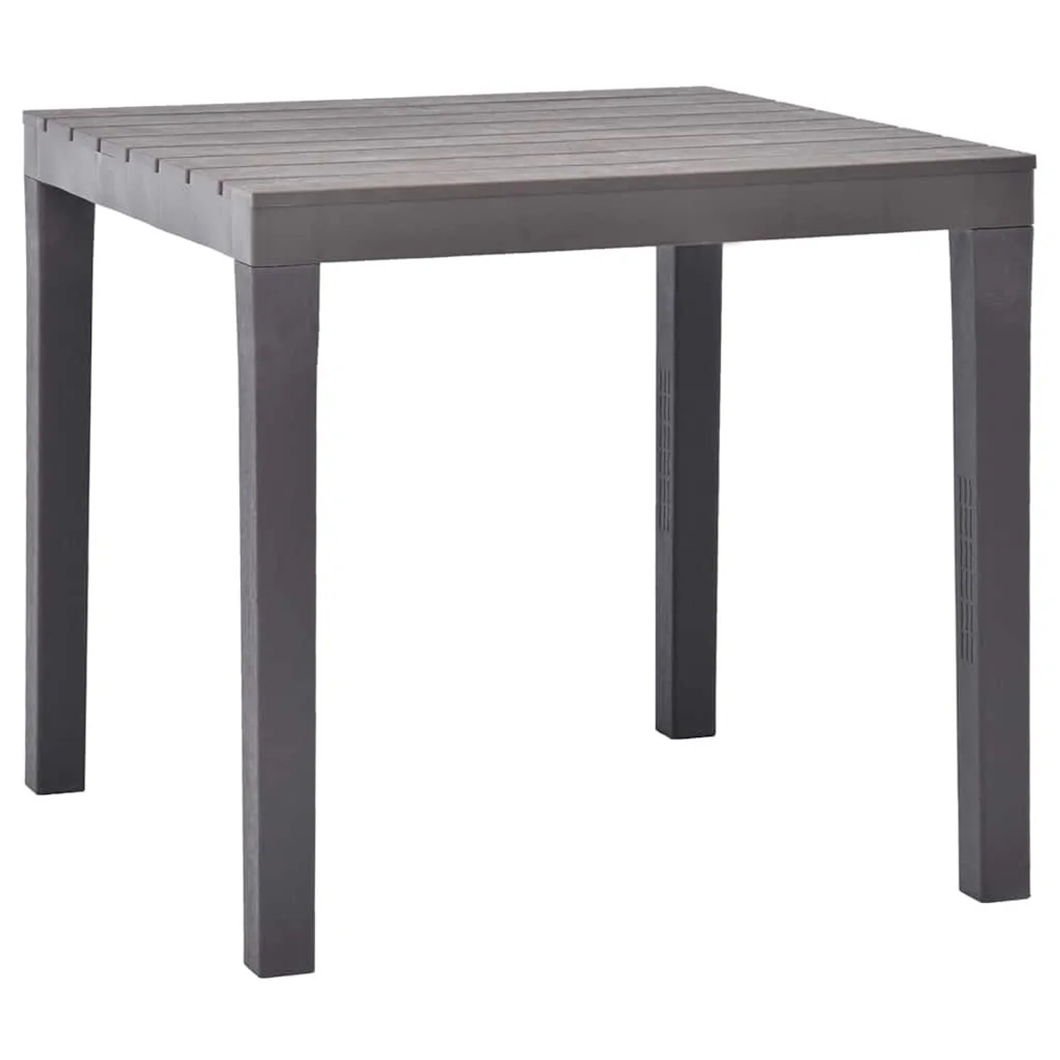 Furnicato Gartentisch Moccafarben 78 X 78 X 72 Cm Kunststoff