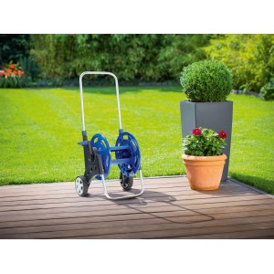 LUX Schlauchwagen Comfort aus Kunststoff (ohne Schlauch) zur ordentlichen Gartenschlauch-Aufbewahrung.