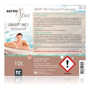 Lerasept Spa Wat7 Aktivsauerstoff 2x10l für Pools und Whirlpools. Kanister mit Desinfektionsmittel.