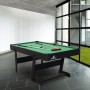 Schwarzer Cougar Billardtisch Hustle XL, faltbar mit Zubehör. Ideal für Spiel & Spaß.