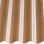 Acryl-Profilplatte Sinus 76/18 Wabe Bronze, Kunststoffbedachung für Carport & Terrasse.