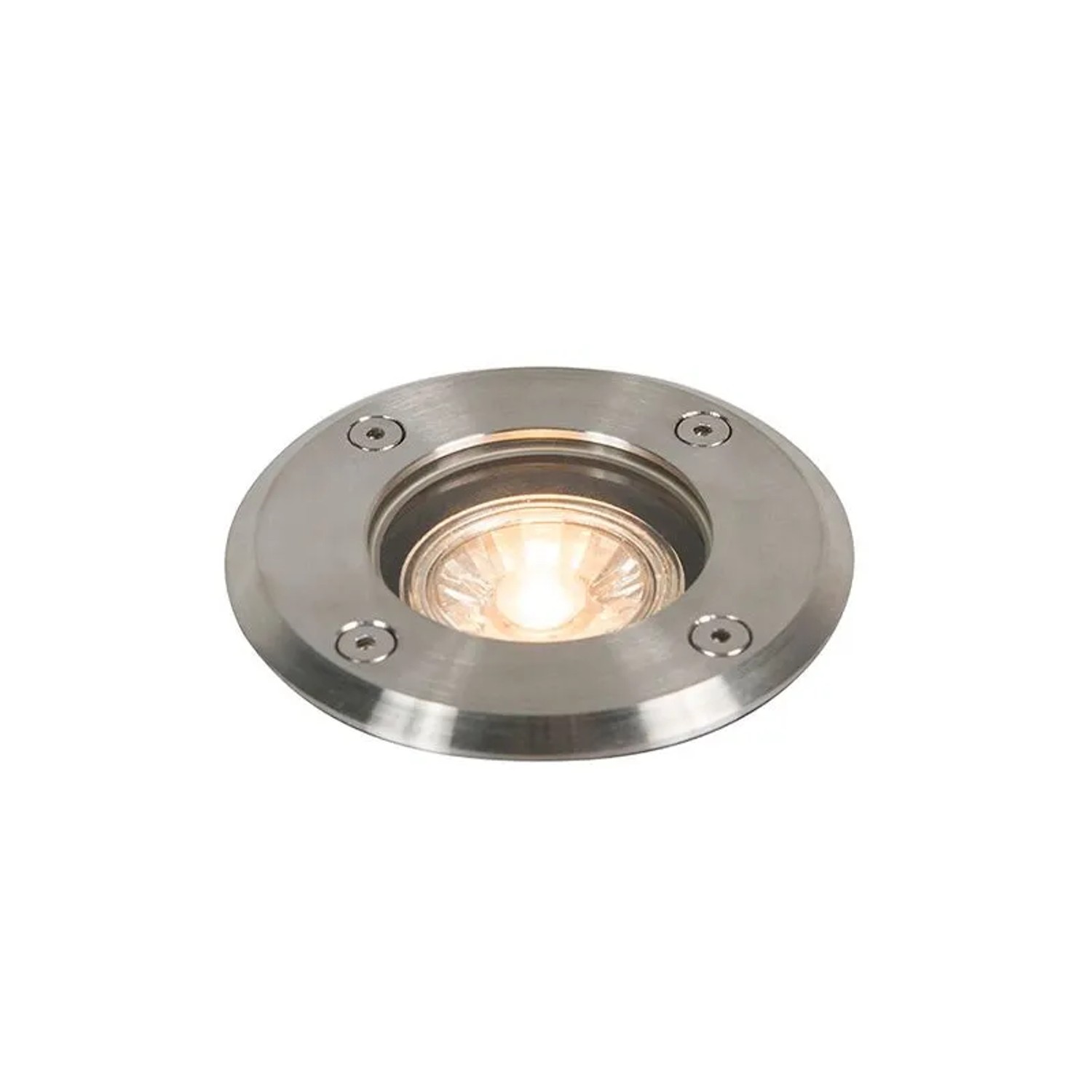 QAZQA Outdoor Ground Spot Stahl 11cm IP67 Basic Round
