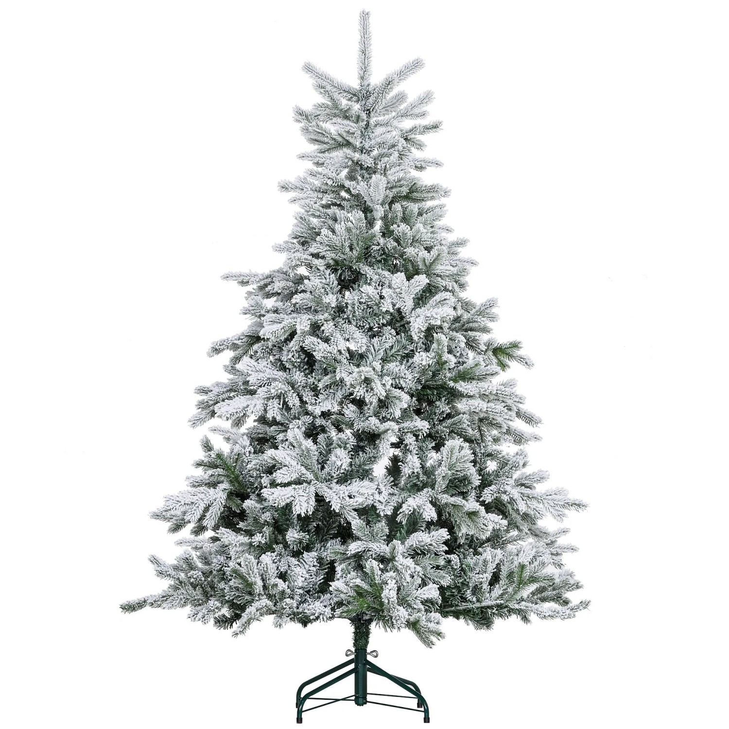 Furnicato Weihnachtsbaum 180 Cm Kunstschnee Flammhemmend Metallbasis