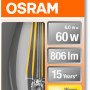 Osram LED-Leuchtmittel E14 Kerzenform, 5,5W, warmweiß, in Verpackung.