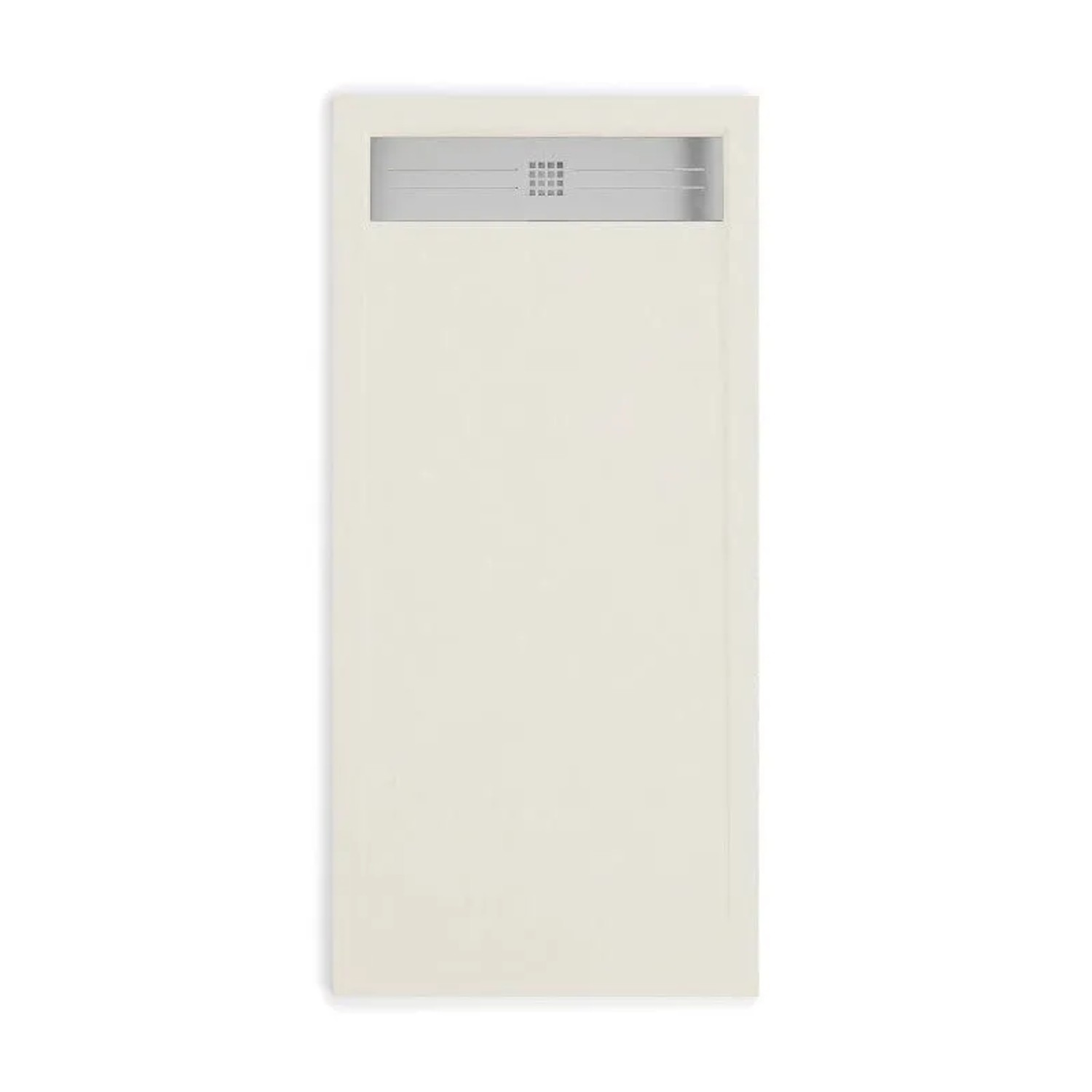 Stano Mineralguss-Duschwanne Extra Flach Elite Beige Edelstahl Ablaufabdeckung 70x190cm