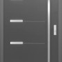 Anthrazitfarbene Haustür Thermospace Oslo Prime, 110x210 cm, Rechtsanschlag.