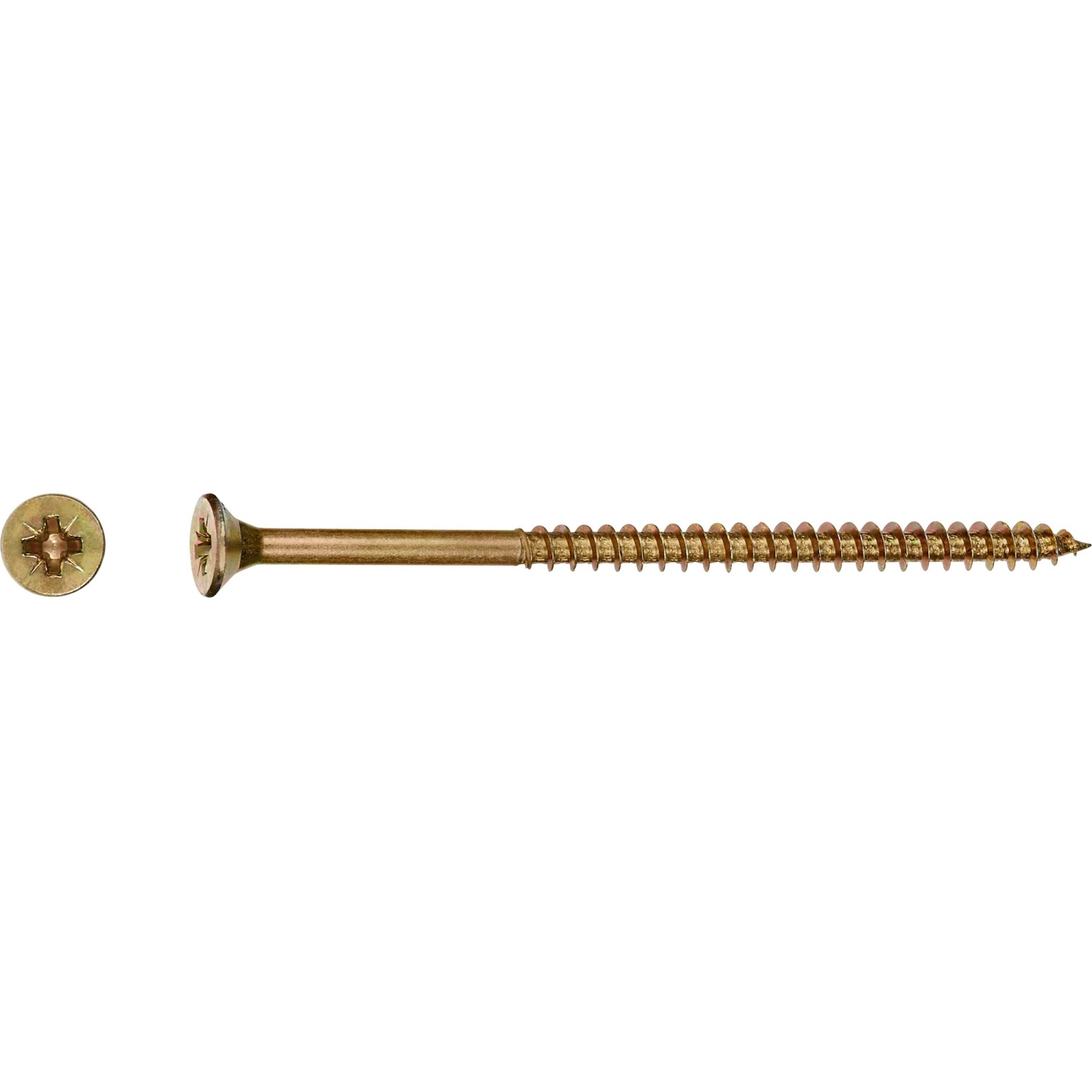 LUX Senkkopf Spanplattenschraube PZ-Antrieb Ø 6 mm x 80 mm 100 Stück