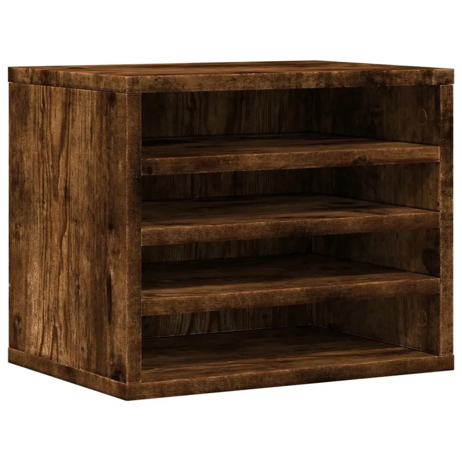 vidaXL Schreibtisch-Organizer Räuchereiche 36x26x29,5 cm Holzwerkstoff 848049