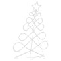 vidaXL Lichterbaum in Weihnachtsbaumform Mehrfarbig 80 x 56 cm PVC 42018958_8