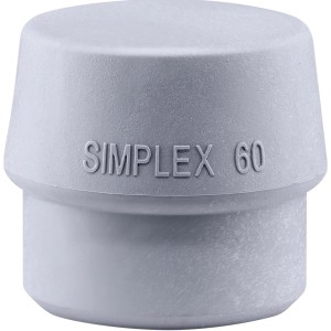 Halder Simplex Ersatzeinsatz TPE-mid, grau, 60 mm Durchmesser für Hämmer.