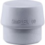 Halder Simplex Ersatzeinsatz TPE-mid, grau, 60 mm Durchmesser für Hämmer.