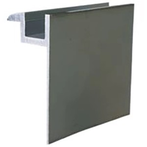 Absaar Solar Endklemme, silberfarben, zur Befestigung von Solar-Paneelen.