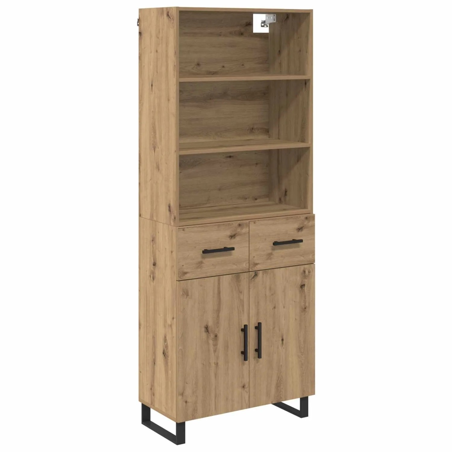 vidaXL Highboard Artisan-Eiche 69,5 x 34 x 180 cm Holzwerkstoff 3415857 günstig online kaufen