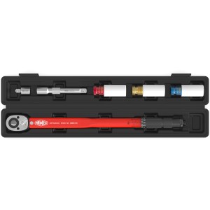 Famex Drehmomentschlüssel Set (30-210 Nm) mit Schoneinsätzen im Koffer.