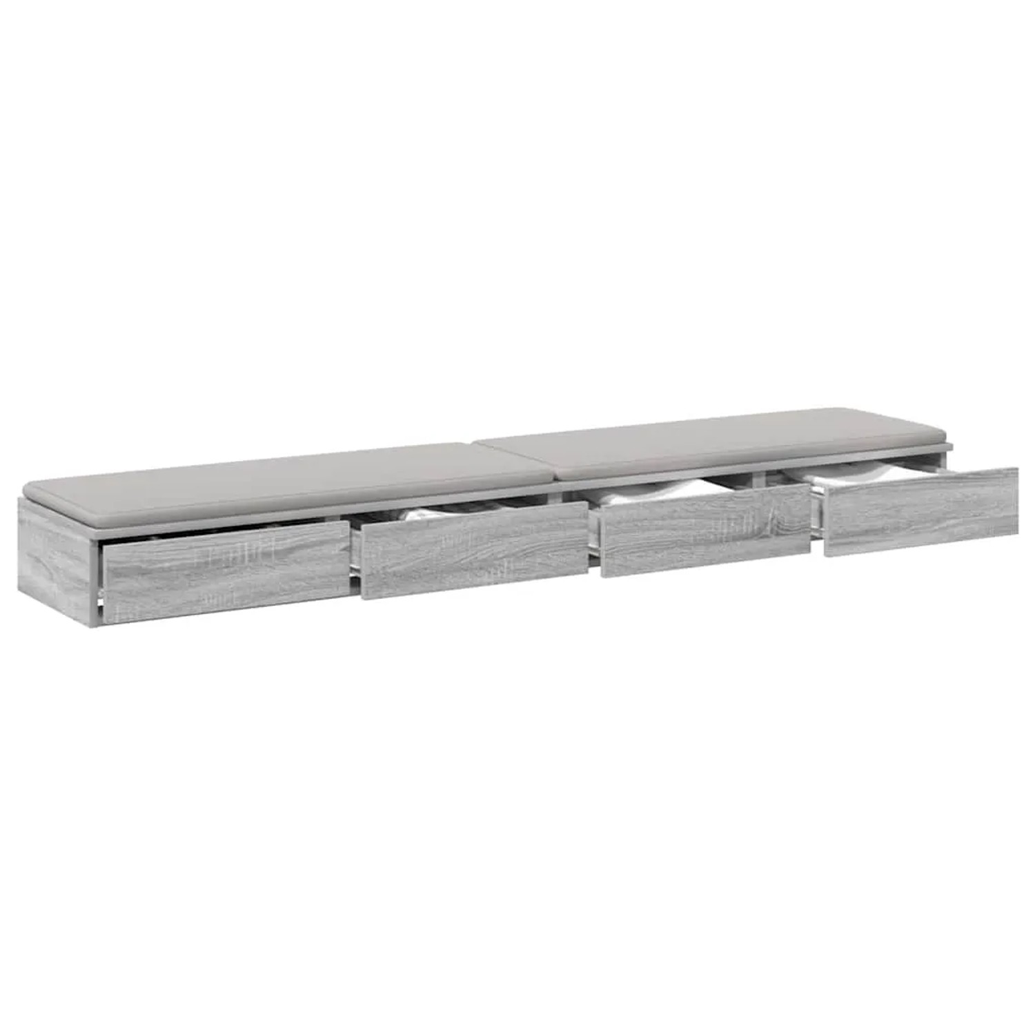 vidaXL Bettschubladen Grau Sonoma 180 x 36,5 x 16,5 cm Holzwerkstoff 866984_3