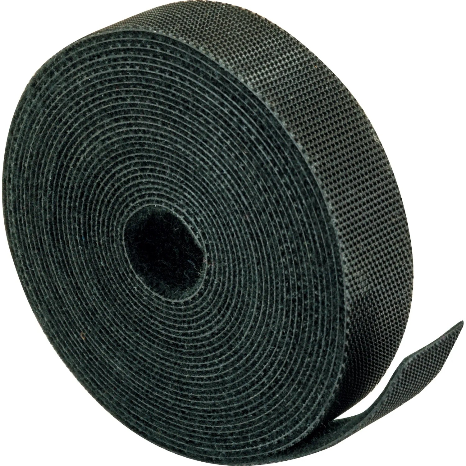 Schwaiger Klettbandrolle in Schwarz für Kabelmanagement und vielseitige Befestigungen.