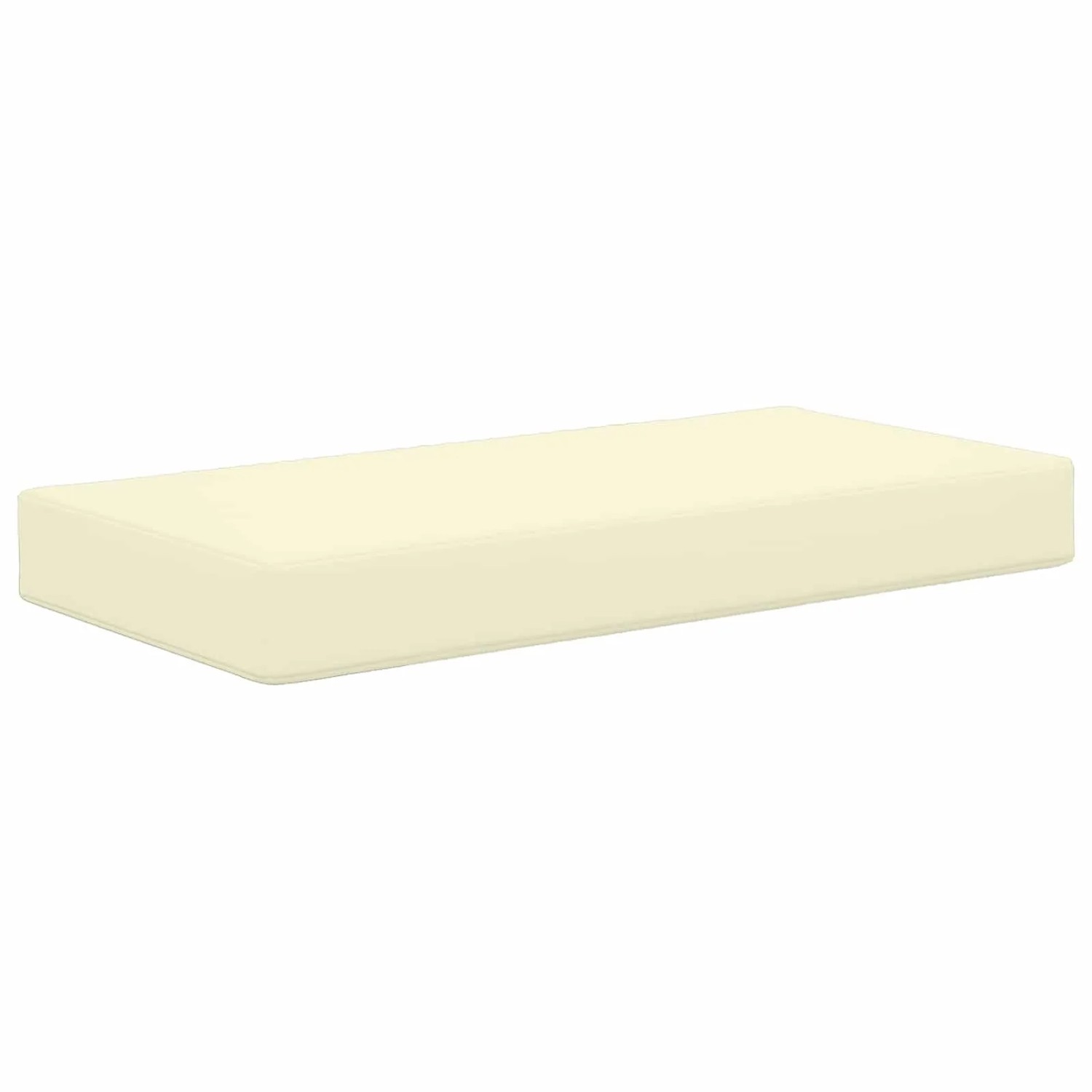 vidaXL Sitzkissen für Draußen Creme 80 x 40 x 8 cm 100 % Polyester 900950