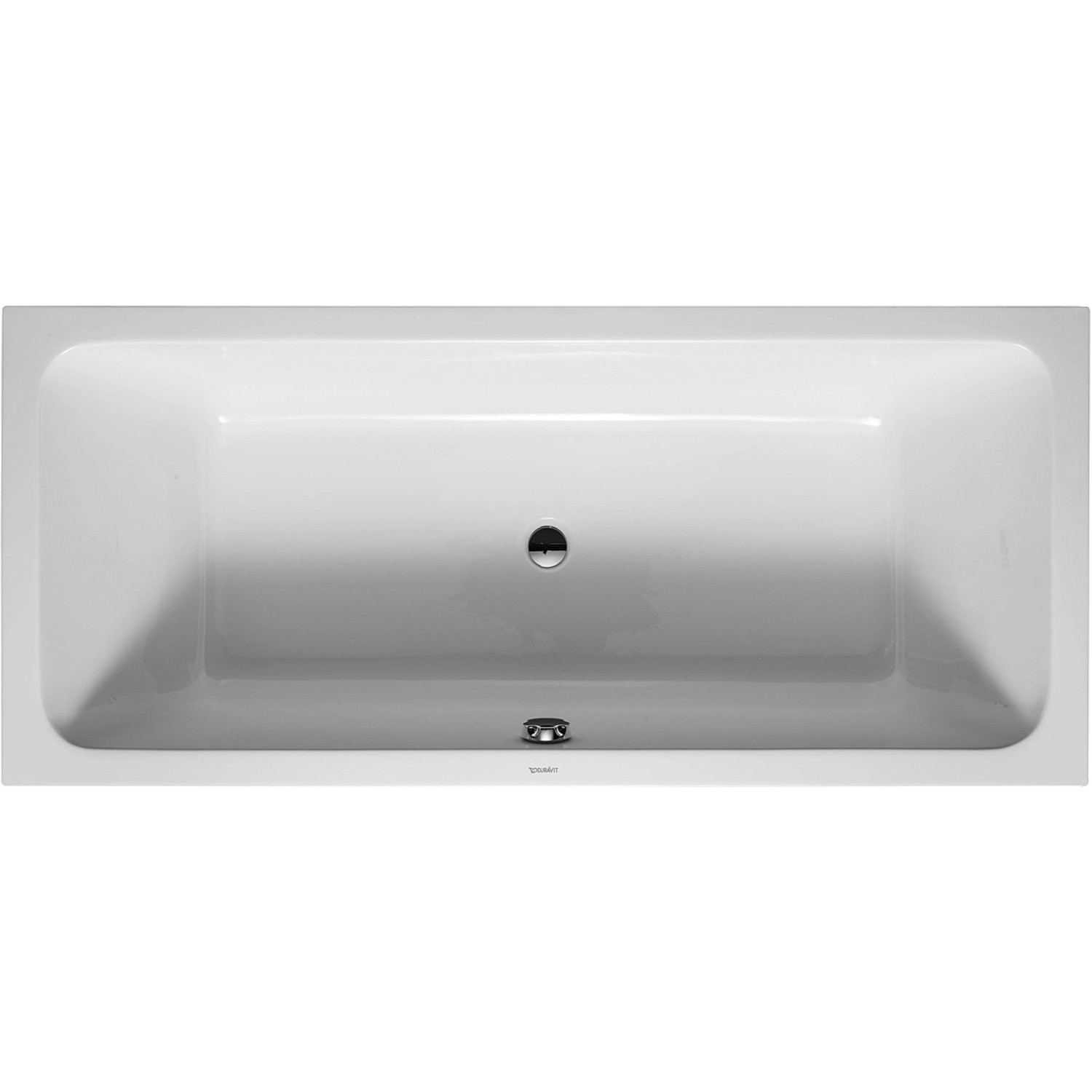 Duravit Badewanne D-Code 180 cm x 80 cm Einbauversion zentraler Ablauf Weiß