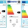 Energieeffizienzlabel für PKM Kühlschrank, Gefrierschrank und Backofen. Übersichtliche Infos zu Verbrauch und Lautstärke.