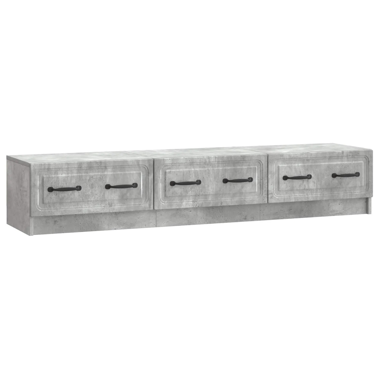 vidaXL TV-Schränk Betongrau 147 x 34,5 x 27 cm Holzwerkstoff 895858