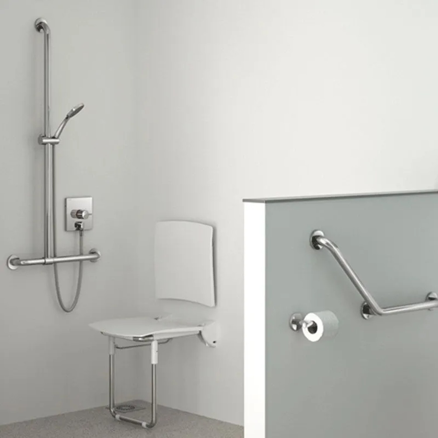 Delabie SECURITHERM Unterputz-Thermostatarmatur Set 2/2 mit Anschlussbogen._3