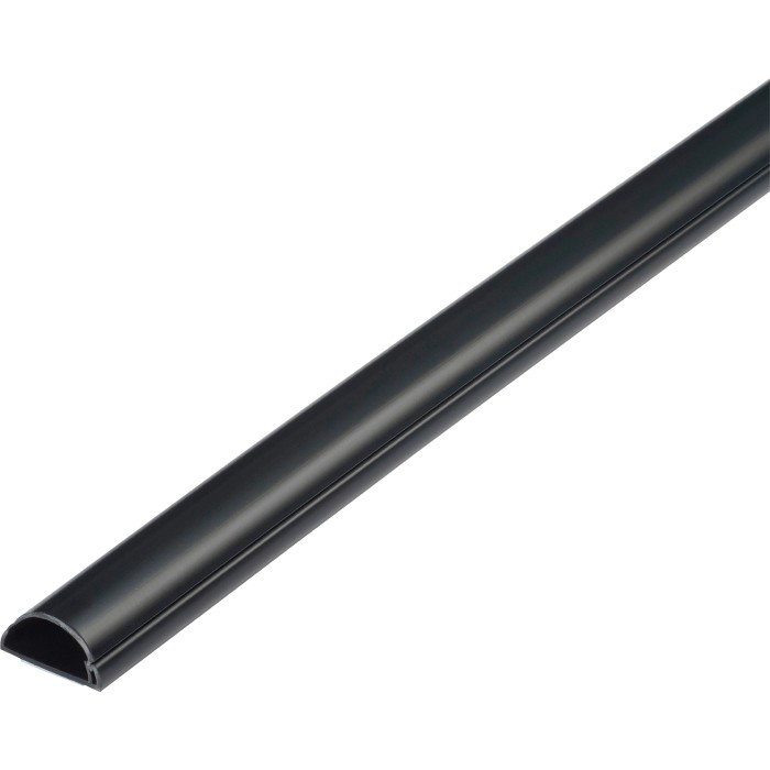D-Line Kabelkanal Großprofil 50x25 Mm, 1 M, Selbstklebend – Schwarz, Für Innen & Außen
