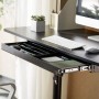 SOTECH CAVO Dokumentenschublade Abschließbar Aus Stahl 740 x 250 mm inkl. Schubladeneinsatz Schwarz Unterbauschublade_4