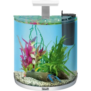 Tetra AquaArt Explorer Line Crayfish LED Aquarium-Set, 30 l, weiß, mit Krebs, Pflanzen und Zubehör.