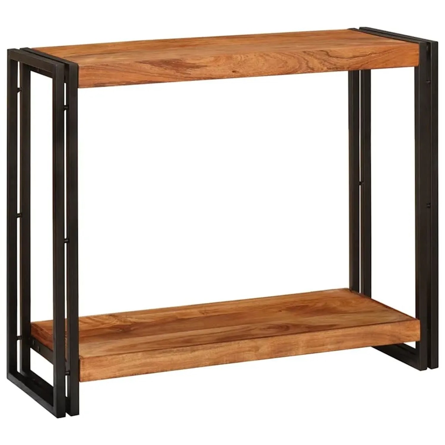 vidaXL Konsolentisch mit Regal Braun 90 x 33 x 75 cm Massivholz Akazie 4104737